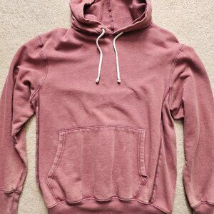 Mauve Distressed look Hoodie